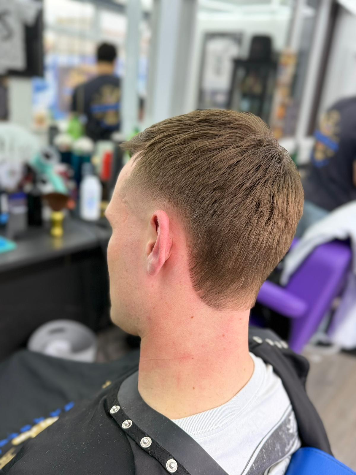 Burst Fade with Modern Mullet